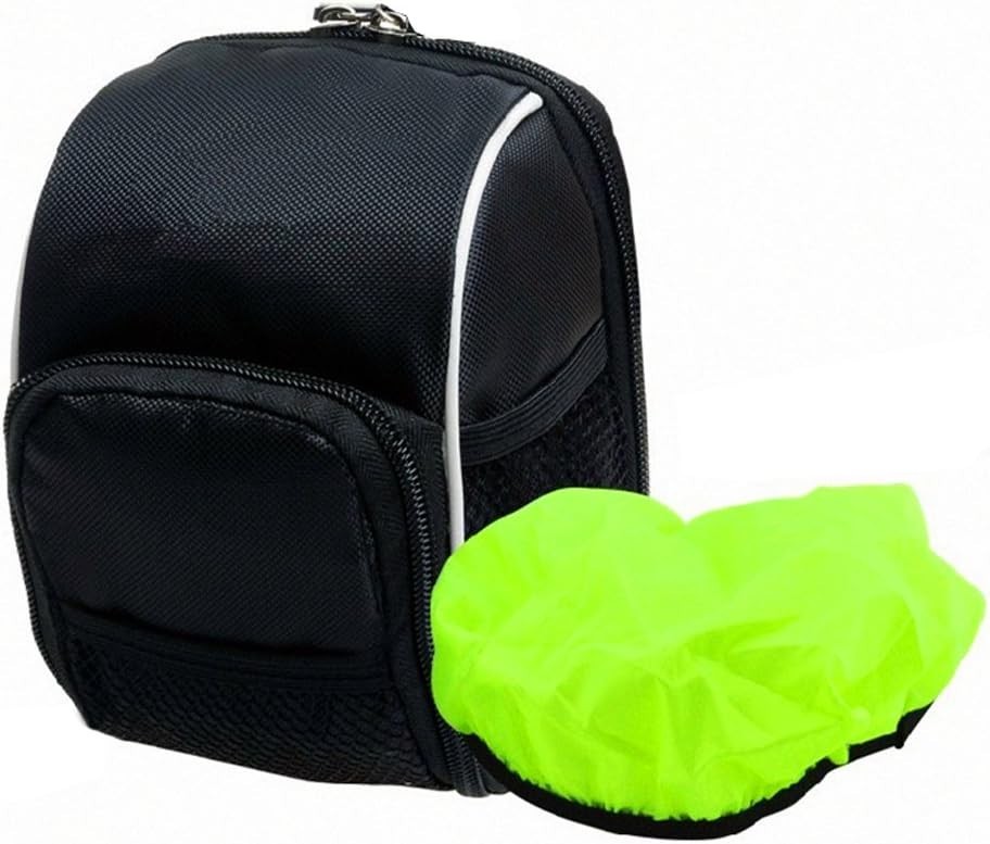 Compact and Lightweight Bike Handlebar Bag with Adjustable Strap & Rain Cover