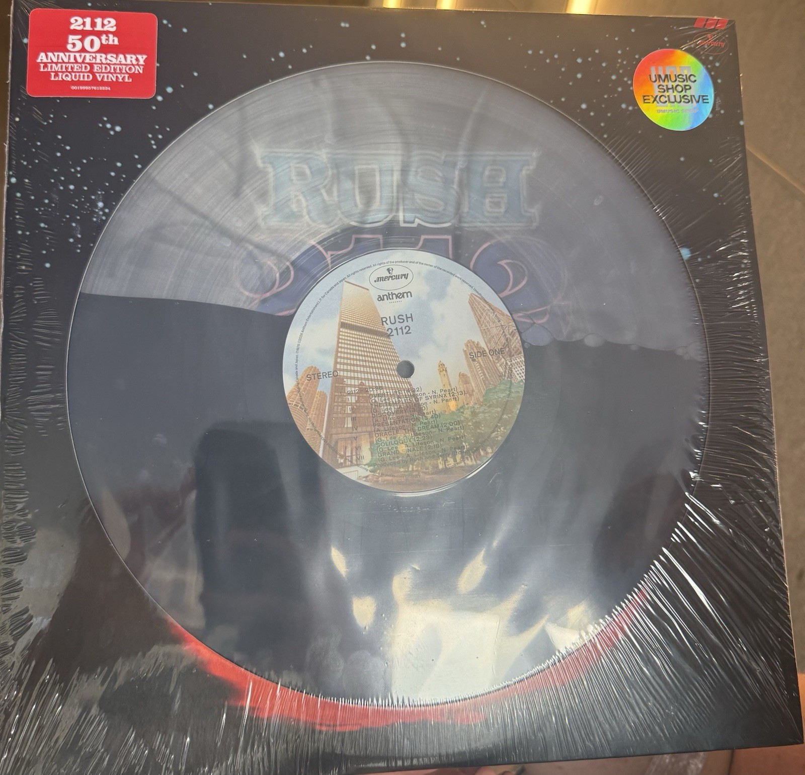 2026 Rush 2112 Liquid Vinyl New York City Exclusive 50th Anniversary Edition
