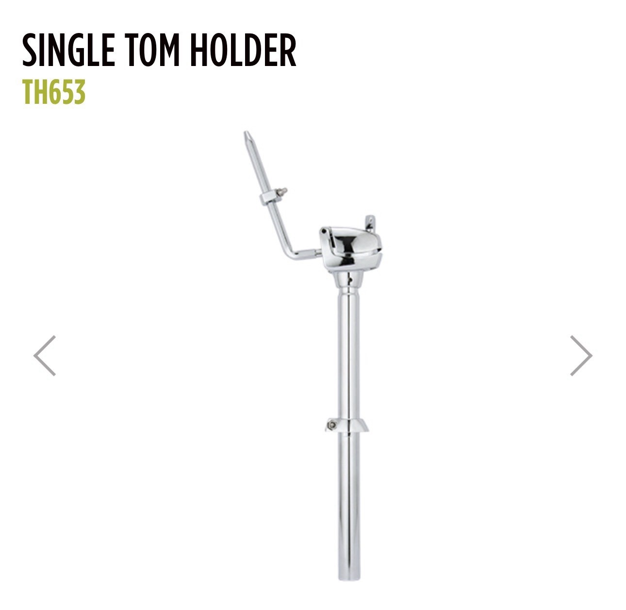Mapex TH653 Single Tom Holder 7/8" Tube for Horizon/Voyager Chrome