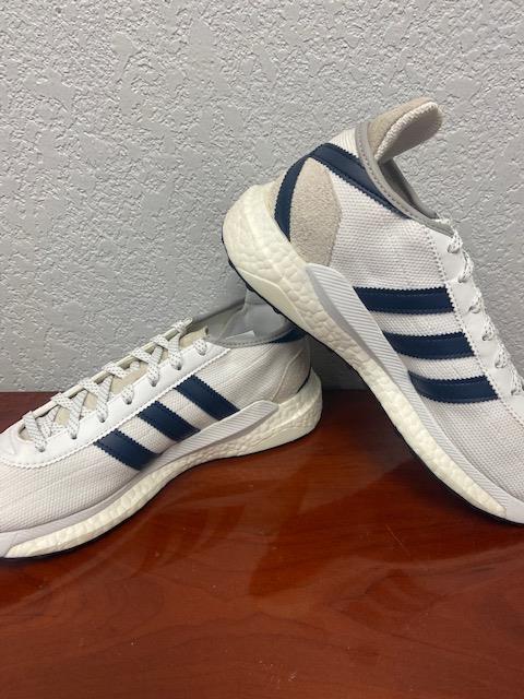 [FZ0551] Mens Adidas Tokio Solar HM White Navy Black Sneaker - Discoloring