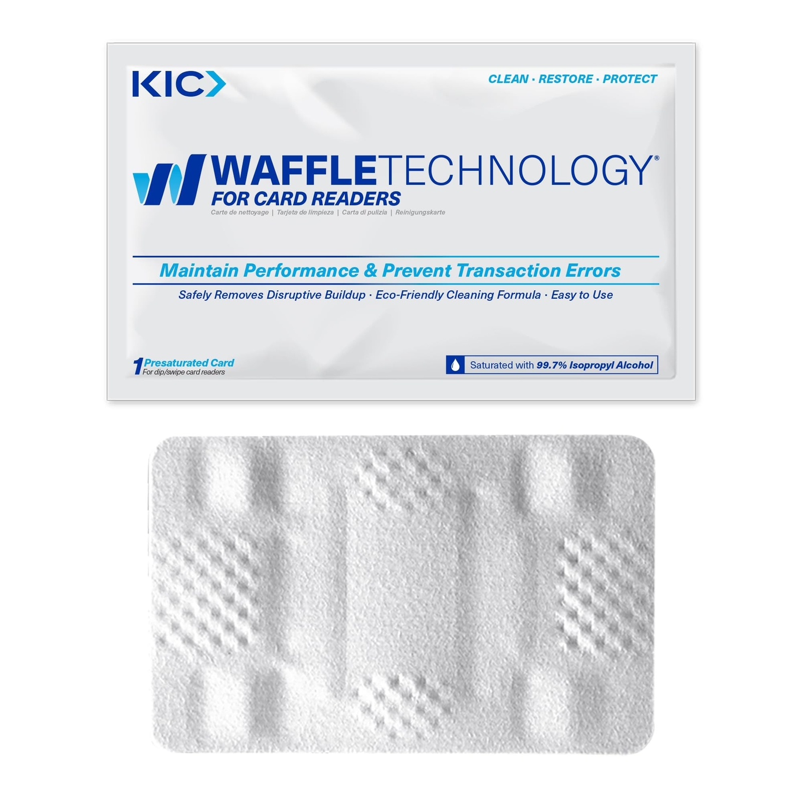 KICTeam - Waffletechnology® Cleaning Cards for Card Reader Payment Machines (...