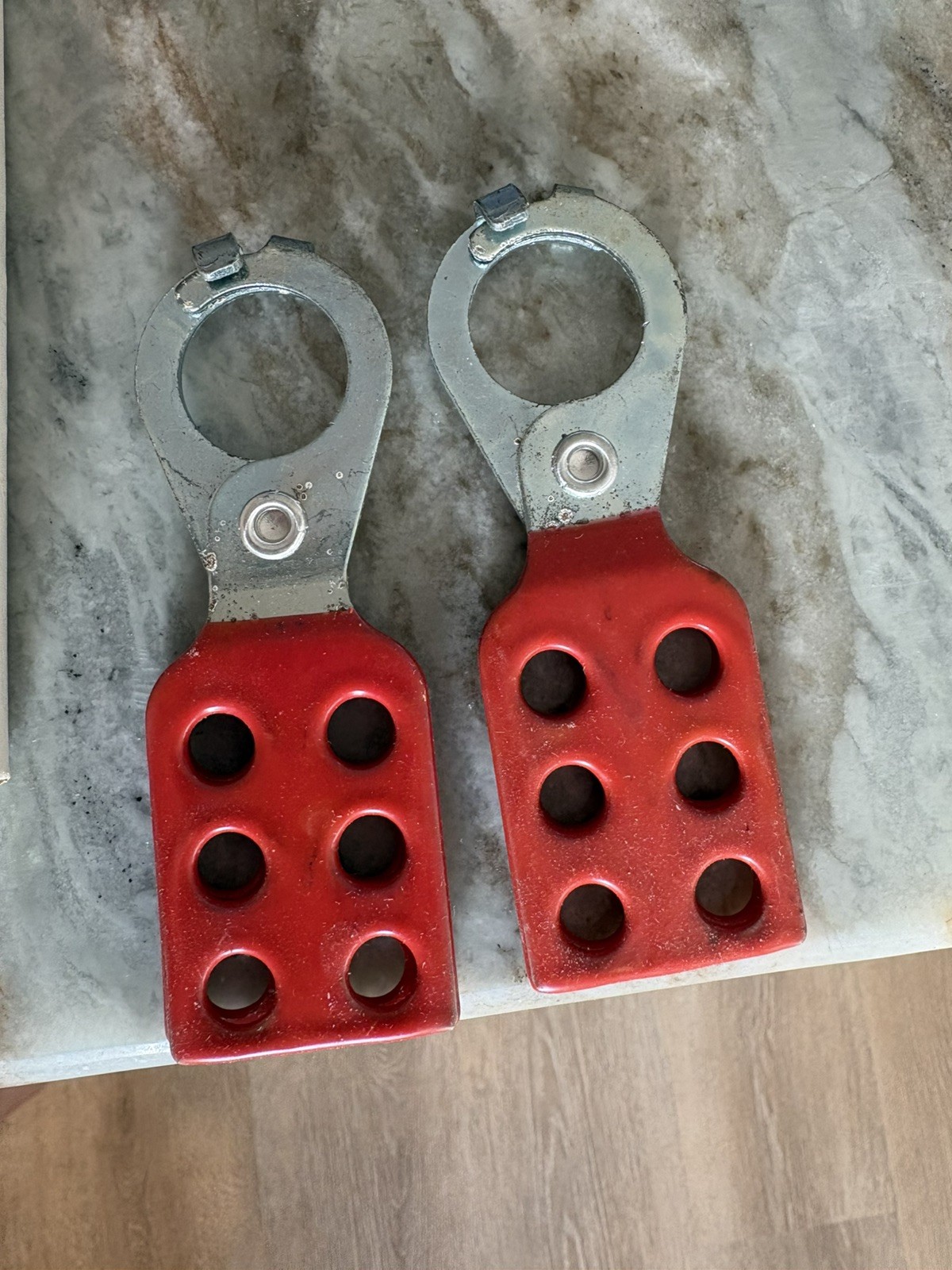 Vintage Master Lock - Lock-out In Interlocking Hasp 12 Total No.420