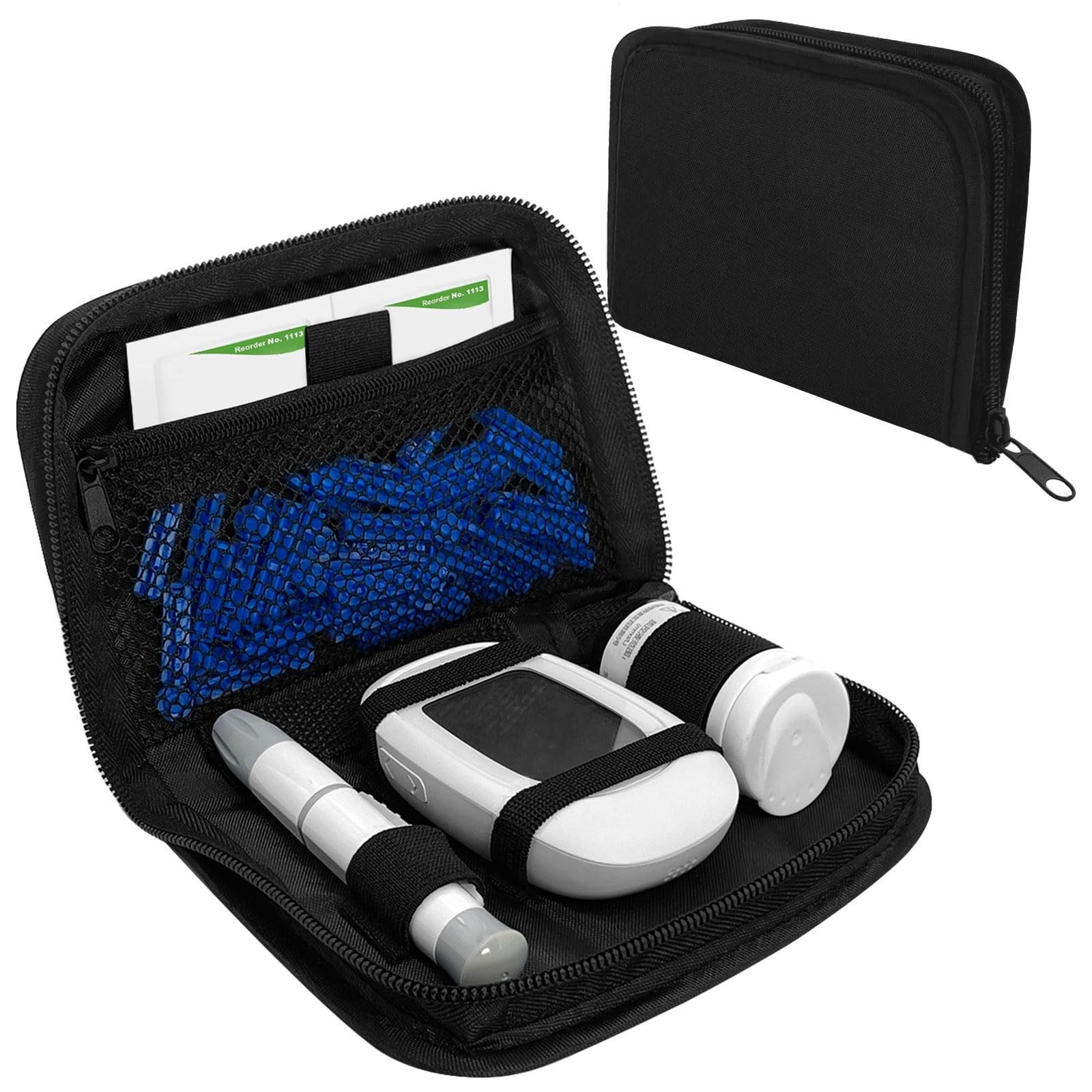 Portable Diabetes Organizer Case Carrying Bag for Diabetic Supplies Travel Use