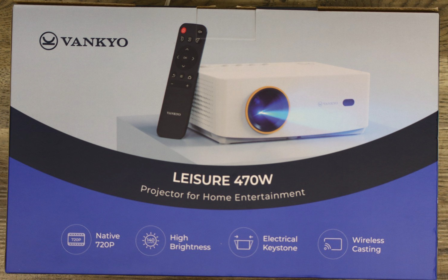 New Vankyo Performance V470 Neo 1280P x 720P  Projector WPY01