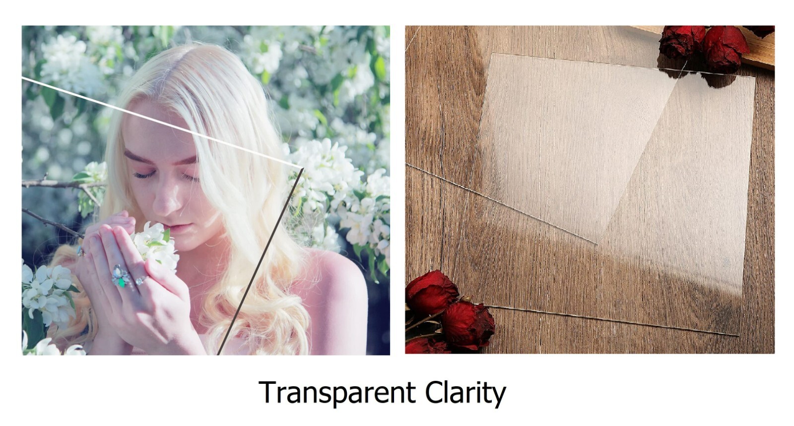 Clear Transparent PETG Vivak Moldable Plastic Film Flexible Frame Sheet Panel