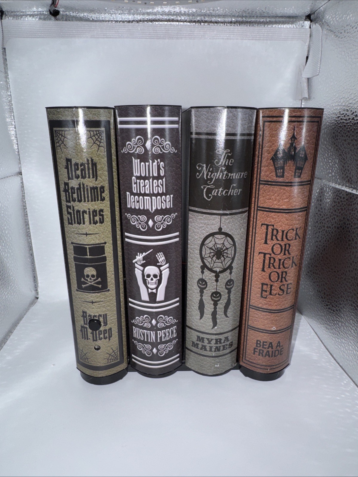 Gemmy Rite Aid Halloween Animated Moving Motion Sensor Books Tested and Works