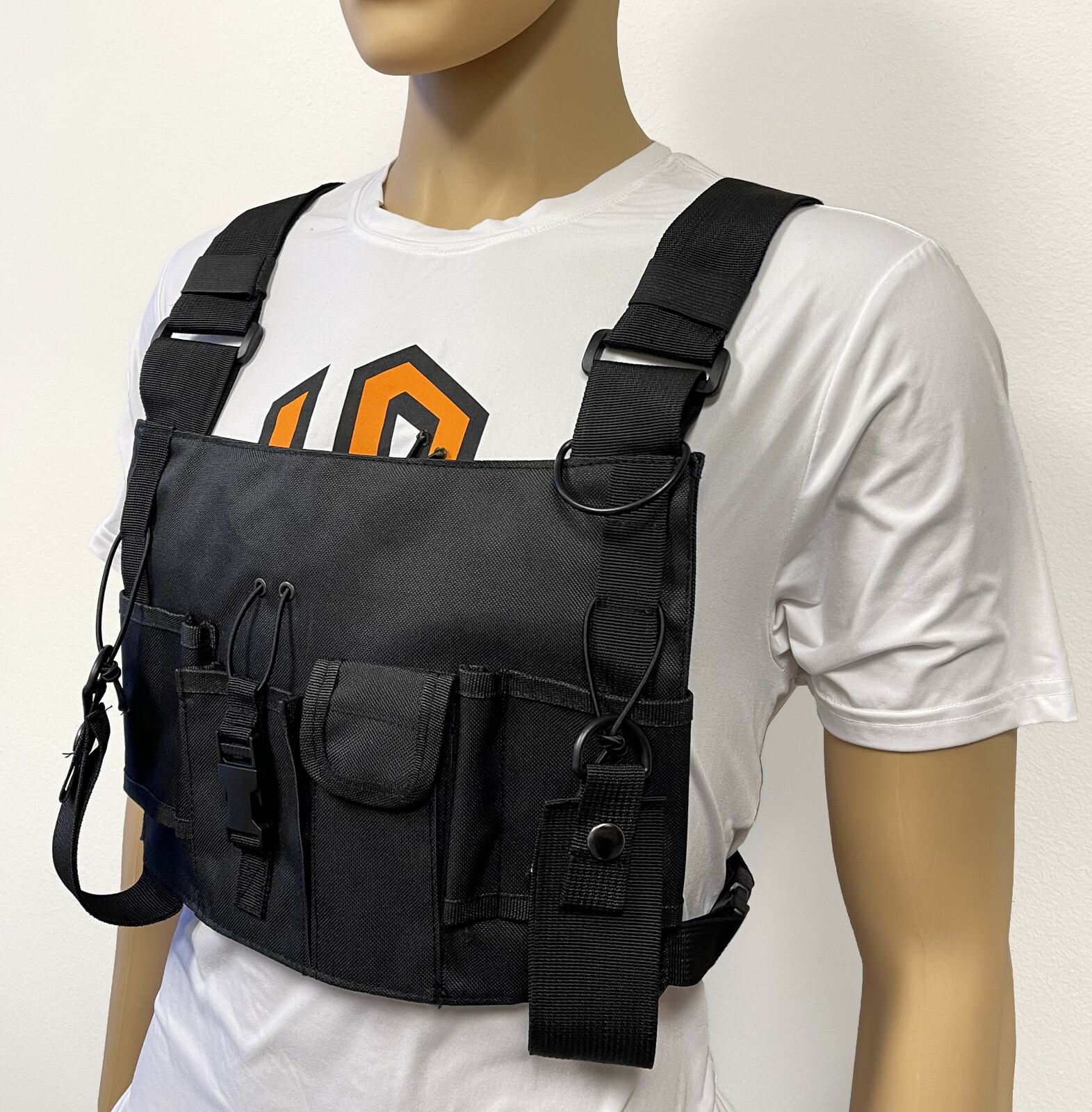 MOLLE Advanced X-Large Tactical Chest Vest with Adjustable Panel Radio Pockets