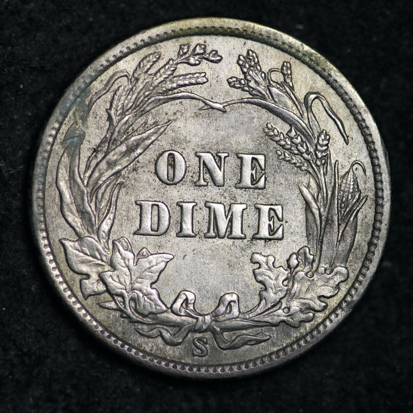 1906-S Barber Silver Dime CHOICE AU FREE SHIPPING E214 TCF