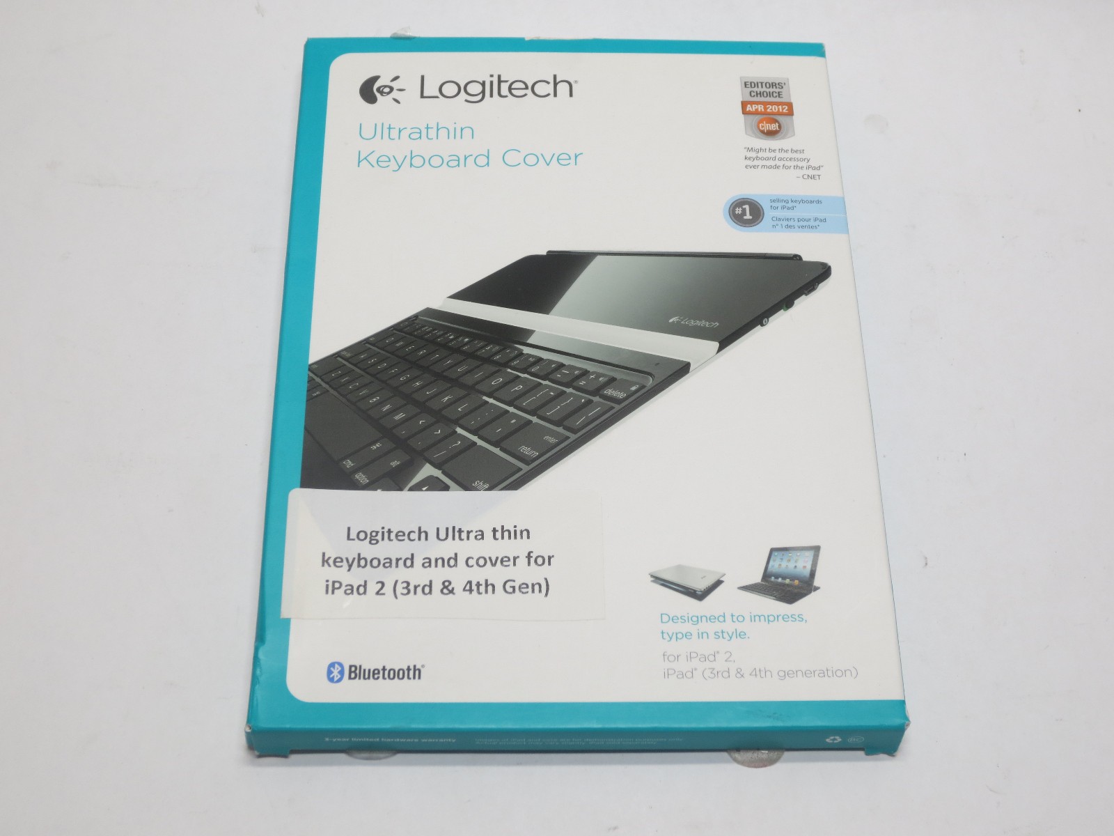 Logitech Ultrathin Keyboard Cover for iPad 2 3rd 4th Gen 920-004013 - Open Box