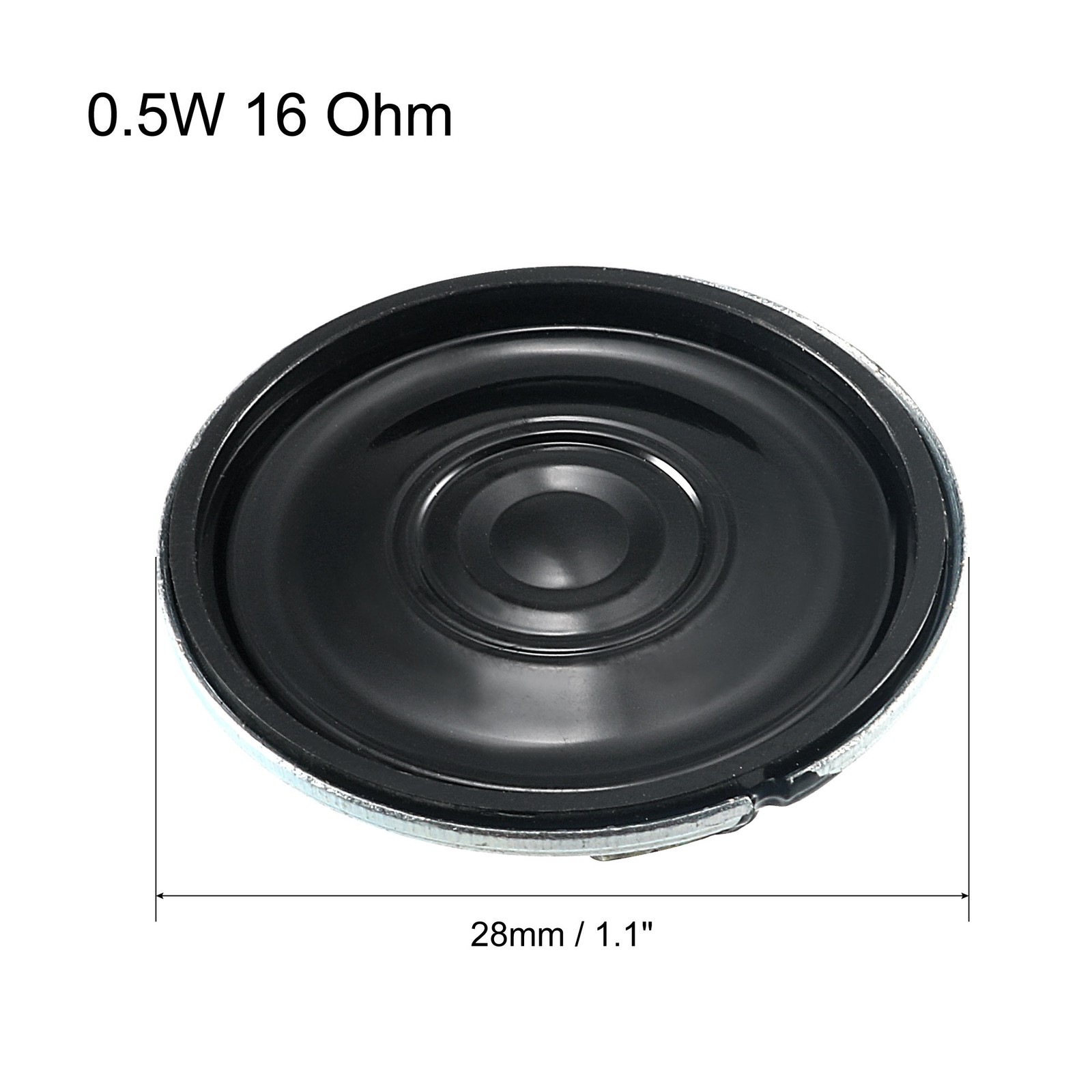 4 Pcs 0.5W 16 Ohm Micro Internal Speaker Magnet Loudspeaker 28mm Dia