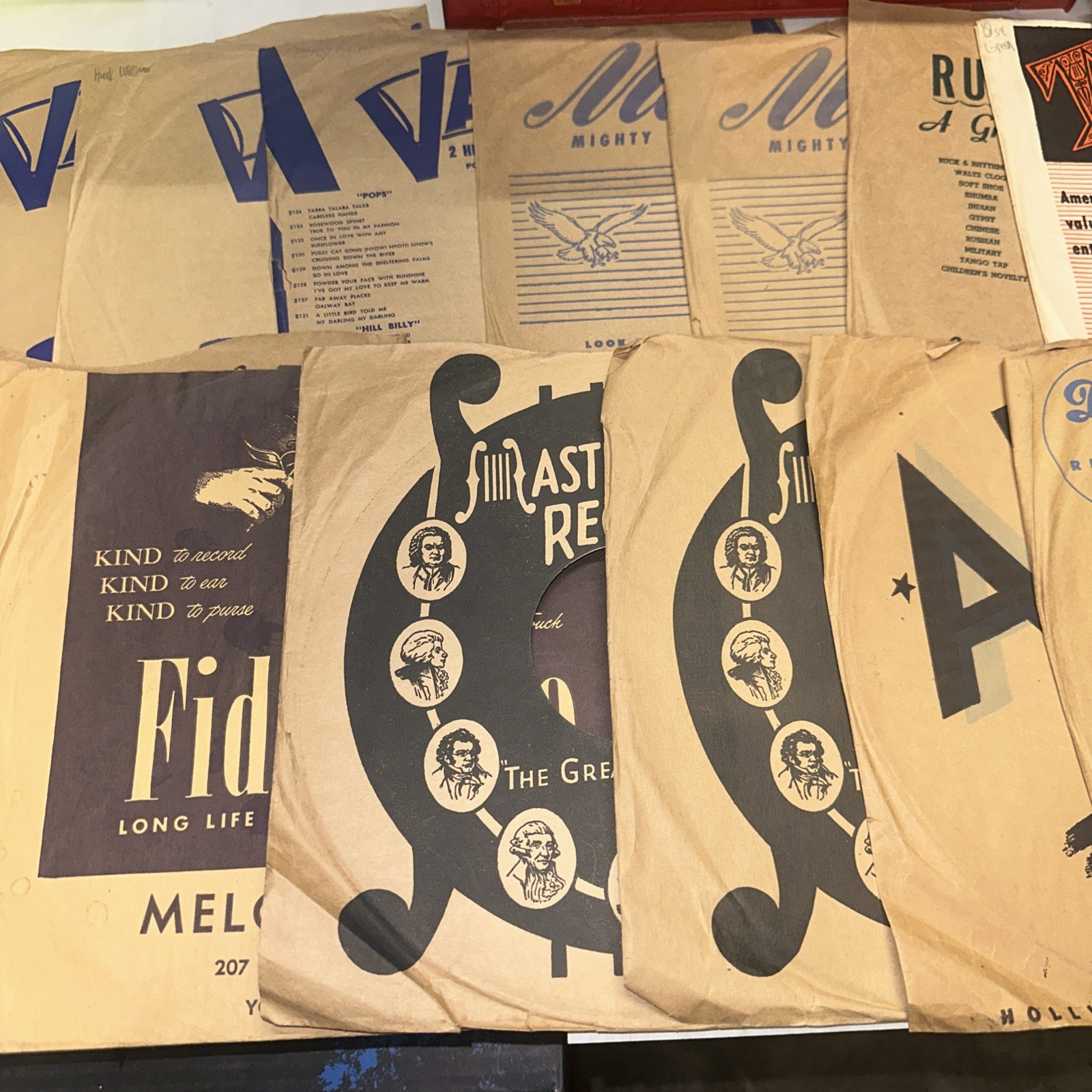 Empty Vintage 20 Record Sleeves for 78’s #1