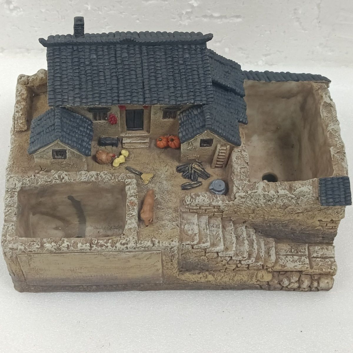 Rural Courtyard Micro Landscape Green Plants Potted Plants Landscaping Decoratio