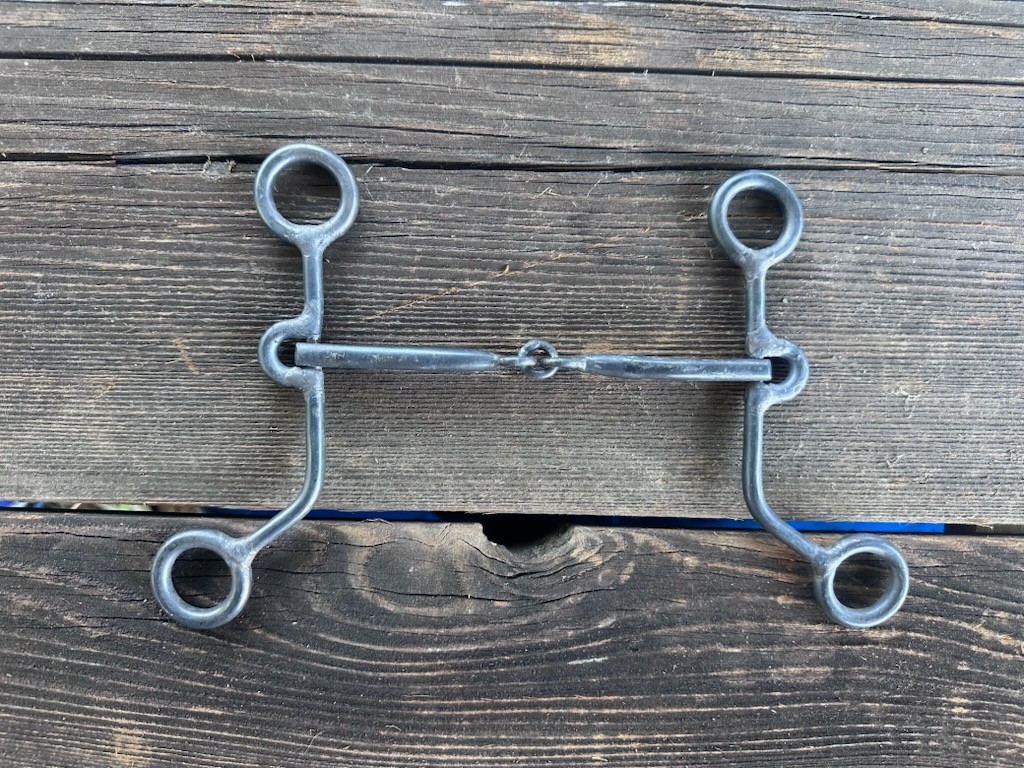 5-1/2" Sweet Iron short shank argentine style snaffle bit