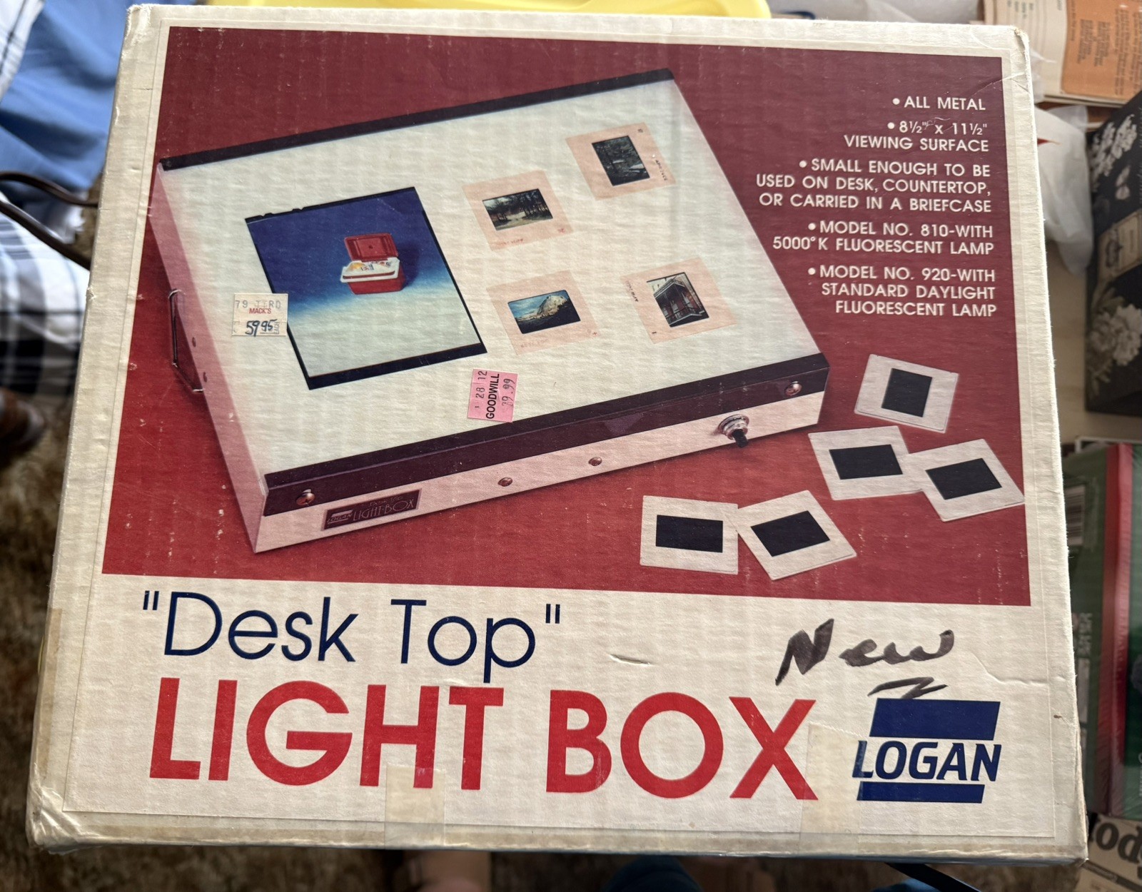 Logan Desk Top Lightbox. 8 1/2 x 11 1/2. New in box