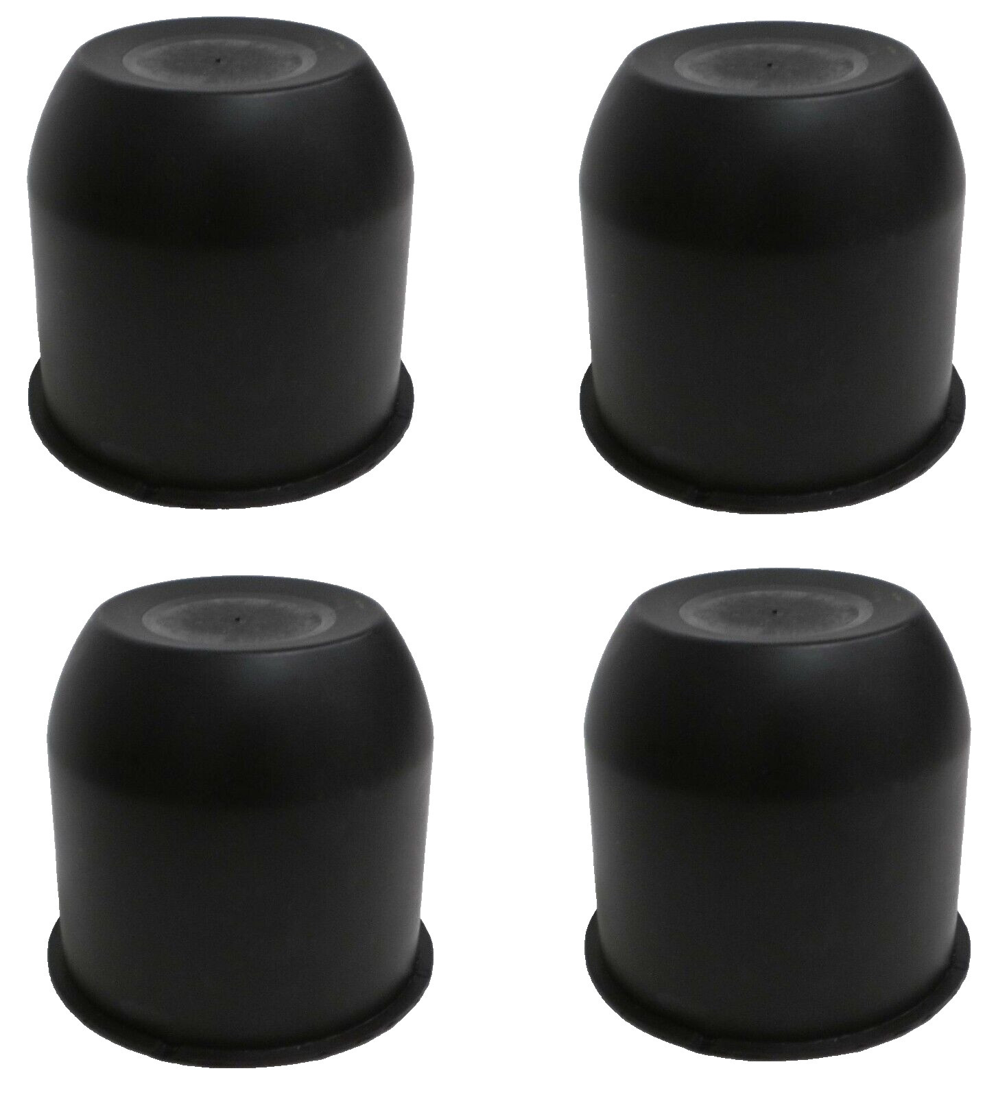 4 - Black Hub Center Cap 4.25 Trailer Camper Travel Truck Cover Rim Hubcap
