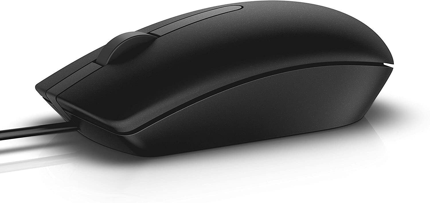 BRAND NEW GENUINE DELL Mouse Wired USB MS116 BLACK