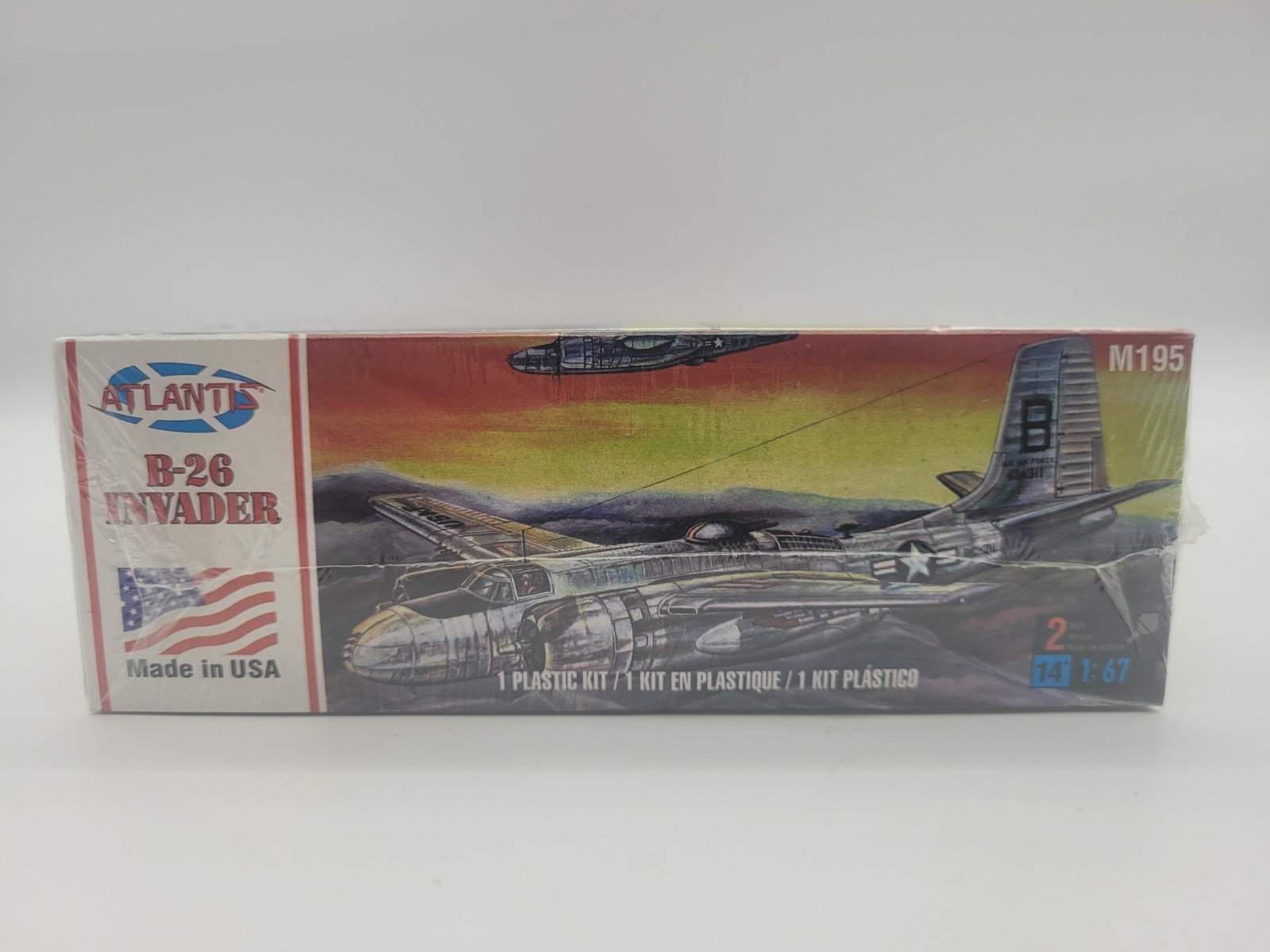 Atlantis Models B-26 Invader Attack Bomber 1:67 Scale Model Kit New in Box
