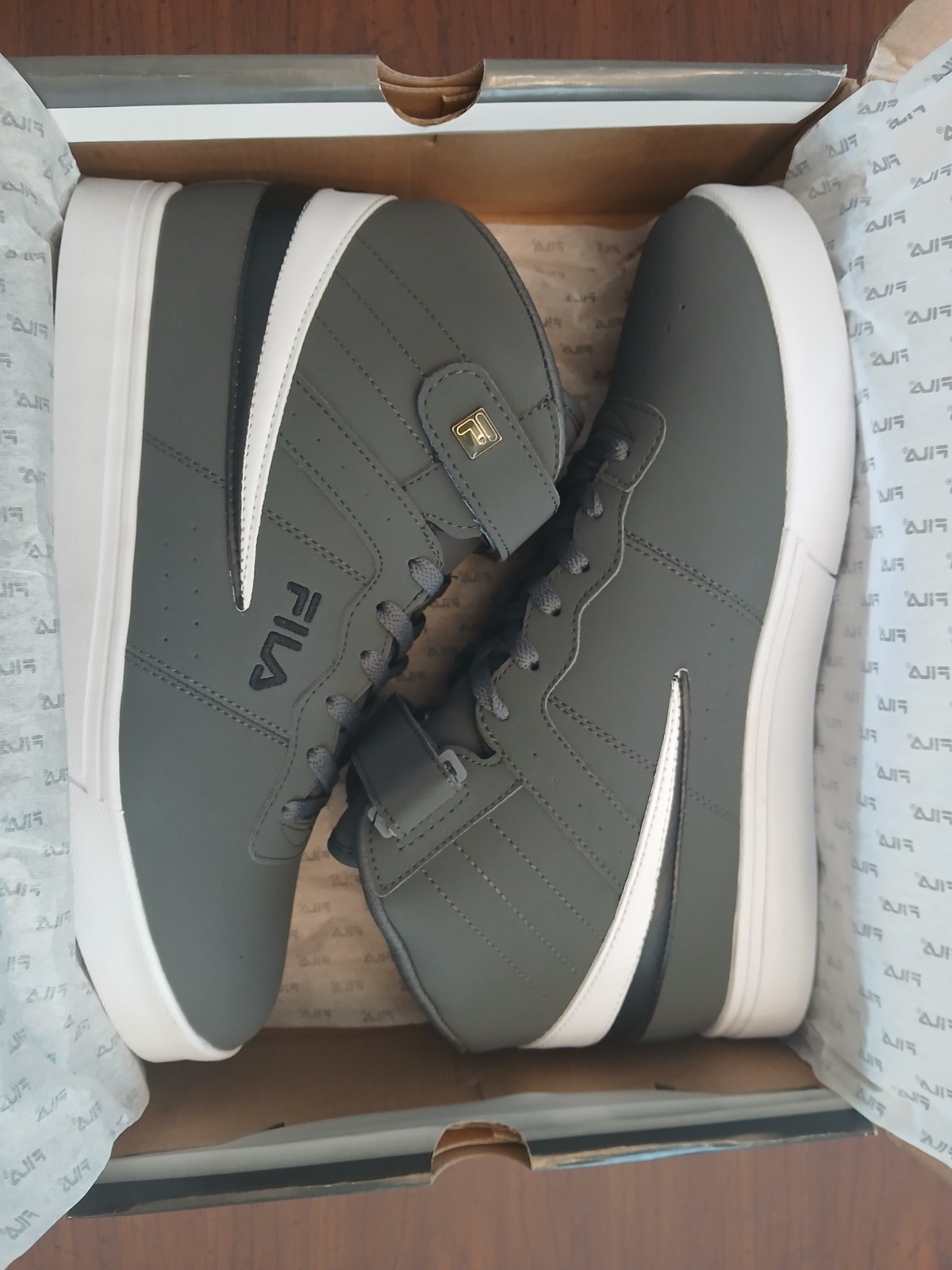 Fila Men's 1CM00050-052 Vulc 13 Mid Plus MP DISTRESS Casual Shoes NEW IN BOX