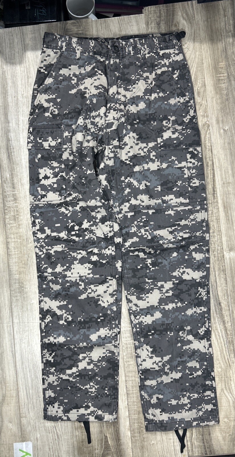 Lot 2 Pair ROTHCO BDU Pants Mens Small -reg Digital Camo Military
