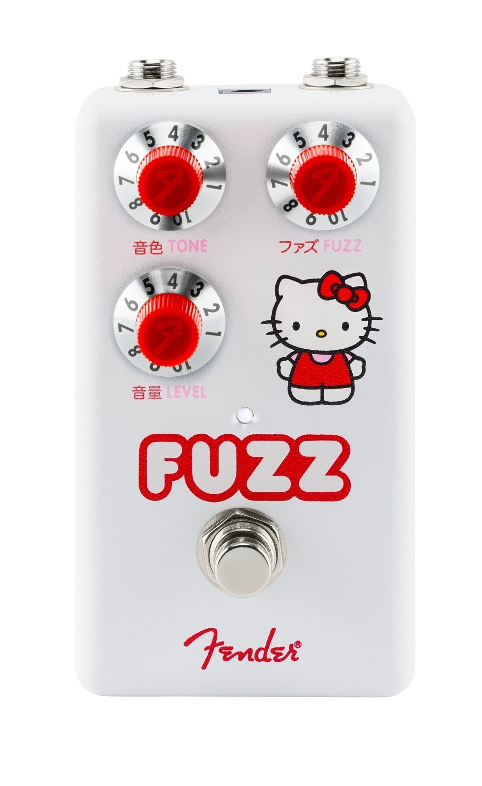 Fender Hello Kitty White Fuzz Pedal  Analog Guitar Effect Online Limited Edition