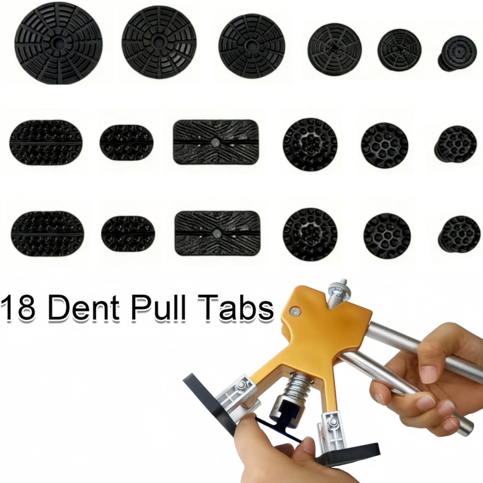 34Pcs Car Body Dent Puller Tool Paintless Hail Damage Remover Repair Kit NEW