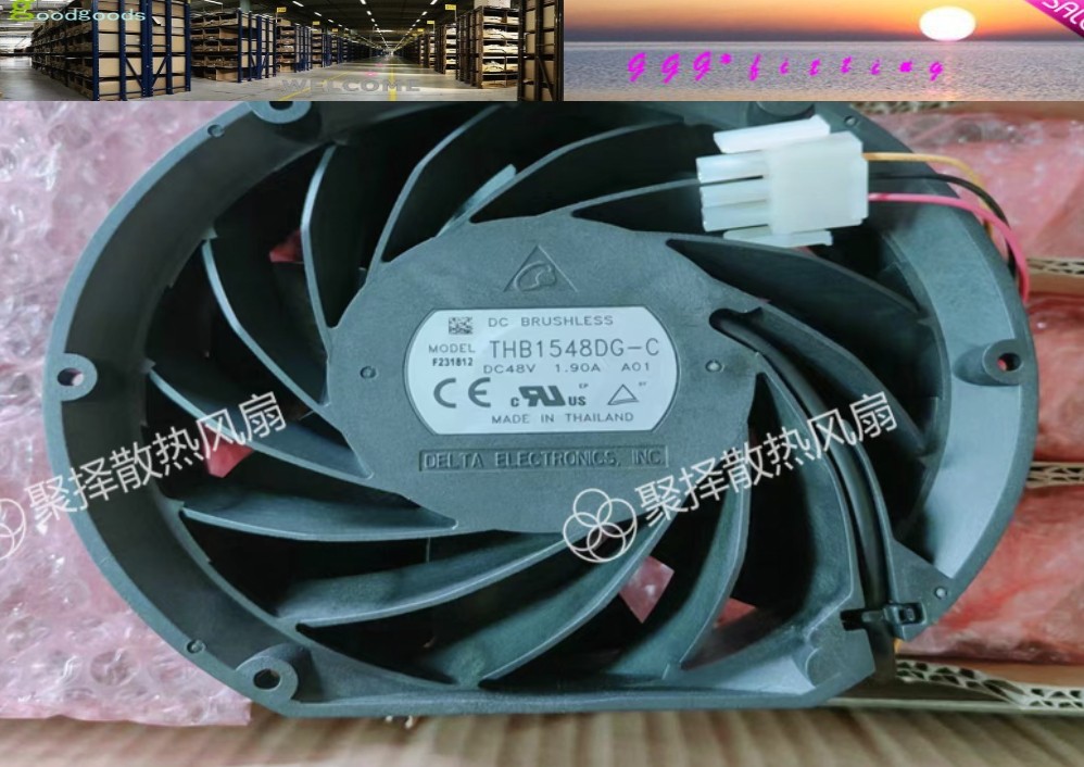 1PCS Delta Fan THB1548DG-C DC48V 1.90A 15cm 3 wire Inverter fan cooling fan.