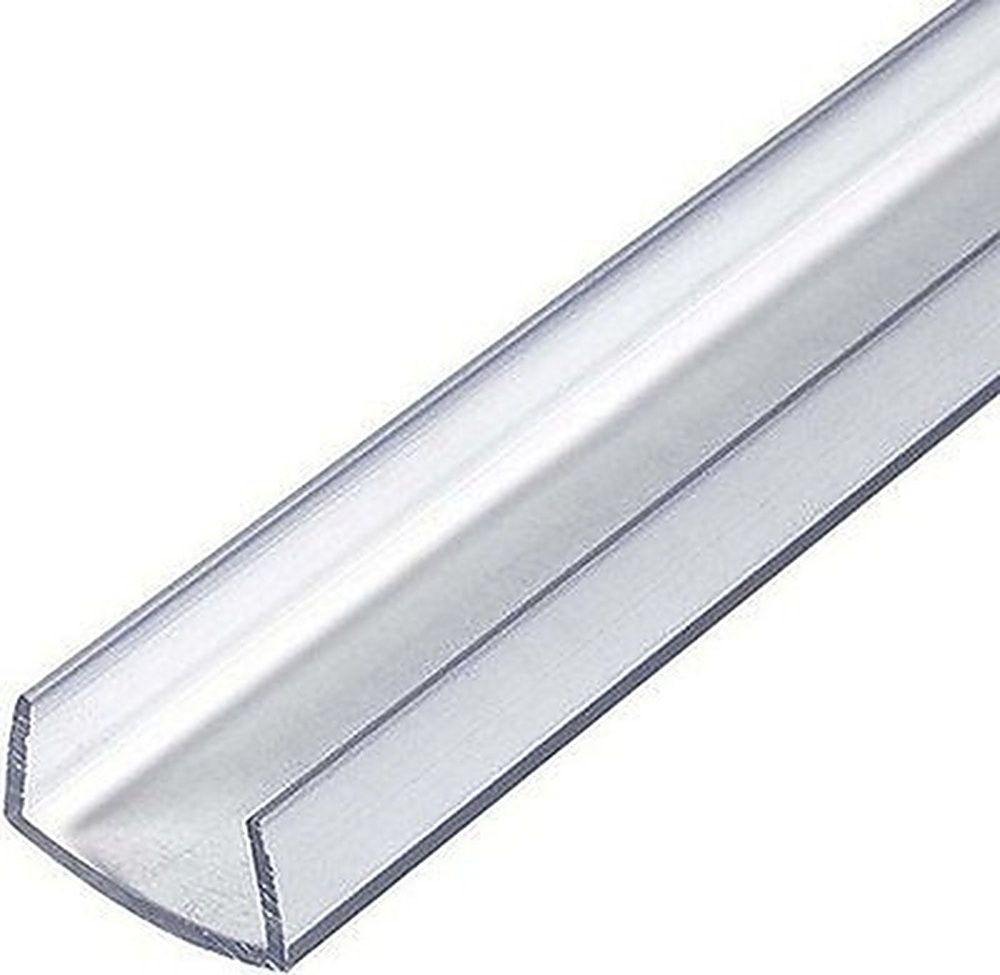 Outwater Plastics Clear PVC U Channel 3/4 in 46 in Pack of 3 #R09