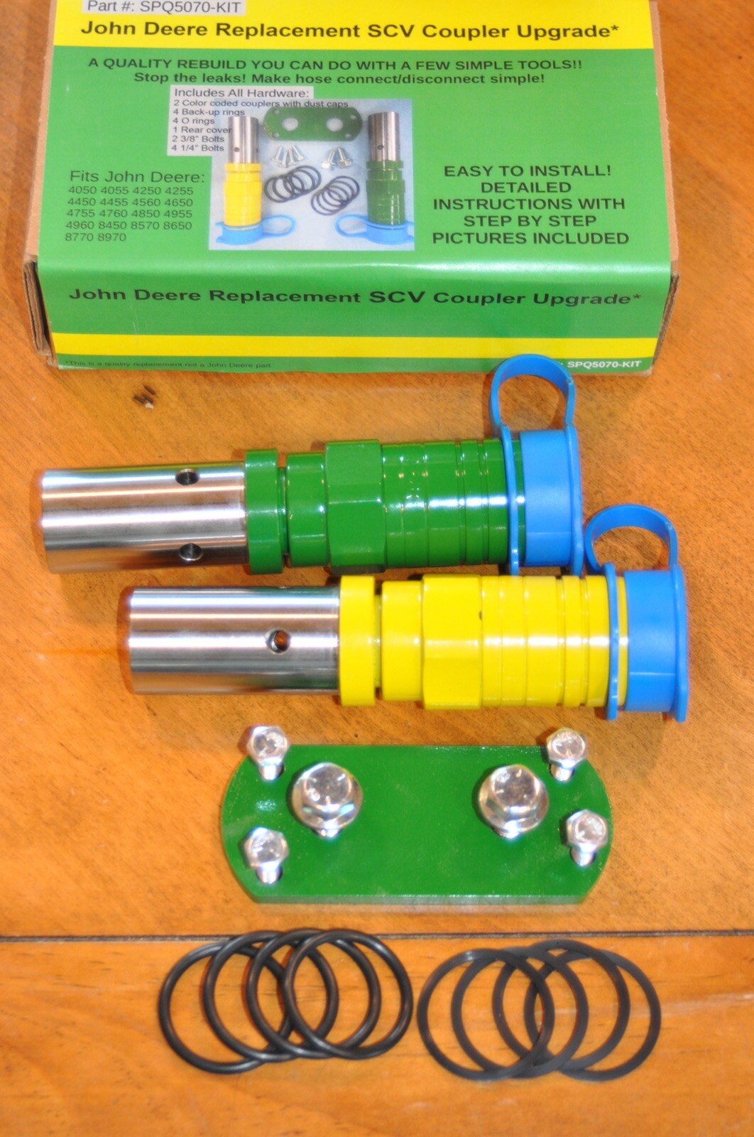 John Deere SCV, (remote valve )ISO Coupler Conversion Kit for 50-70 series