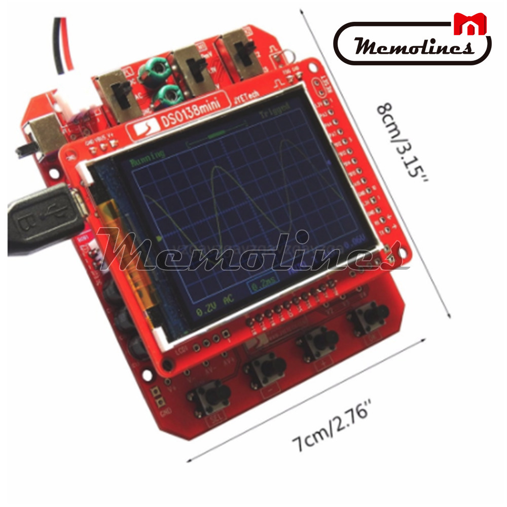 DSO138 Mini Kit Digital Oscilloscope DIY Learning Pocket DSO138 Update Shuttle