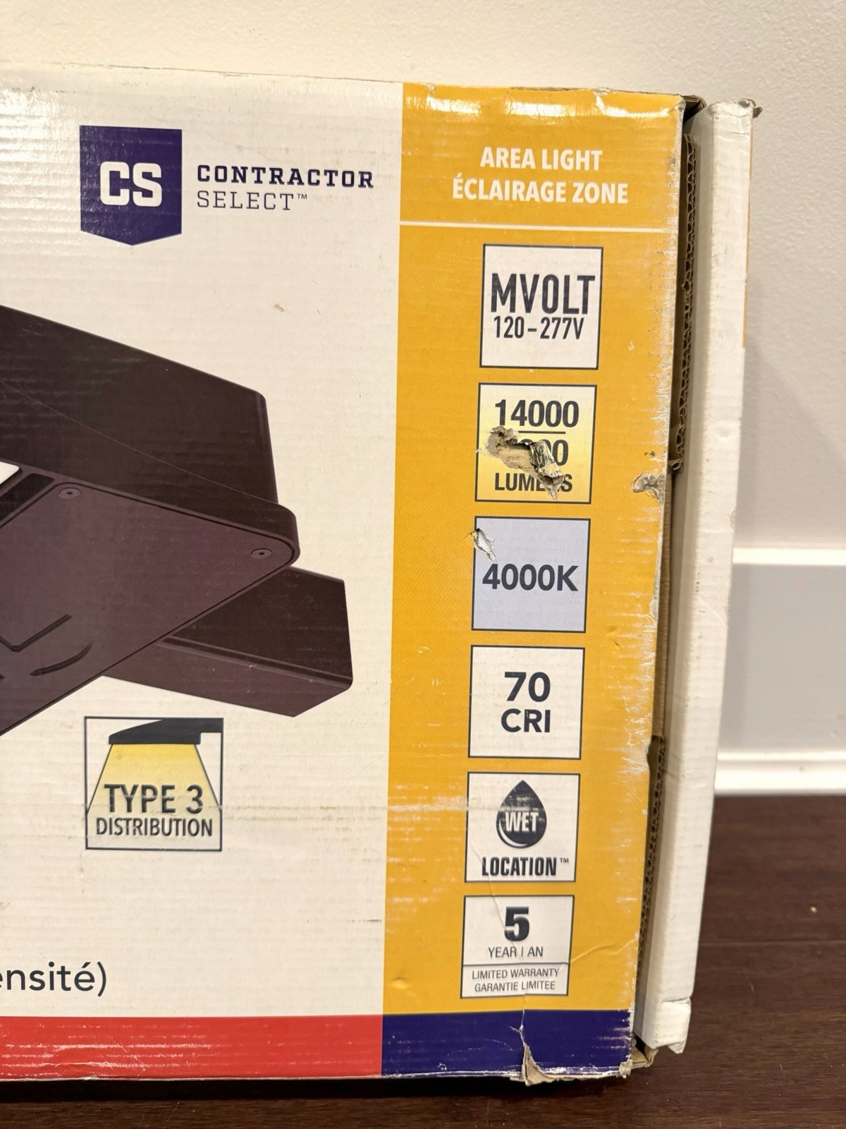 Lithonia Lighting ESX1 LED P4 4000K Type 3 Optic MVOLT Pole Bi-Level Area Light