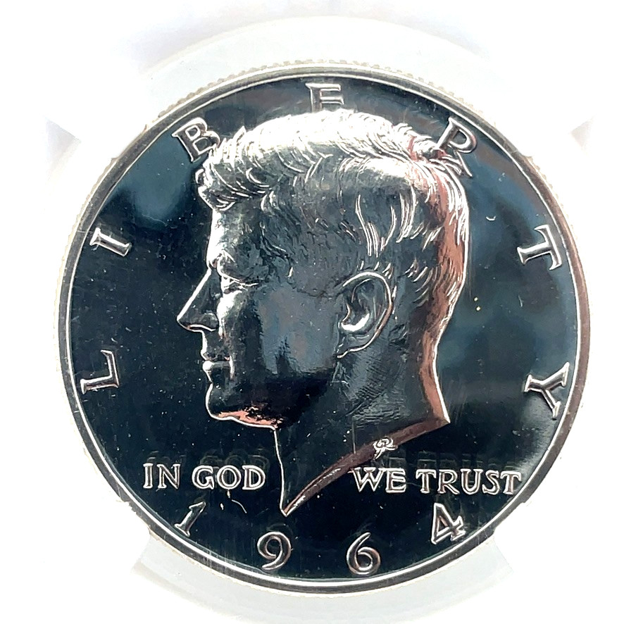 1964 Accented Hair Kennedy Half Dollar Proof NGC PF 67 PR 90% Silver Coin 50C