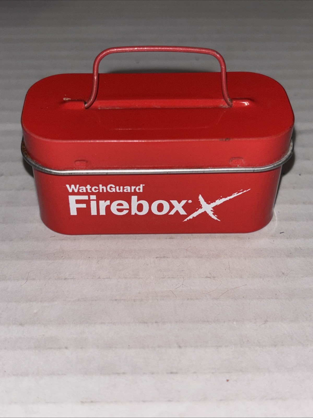 WatchGuard Firebox X Promotional Candy Container Miniature Toolbox Metal 2.5”