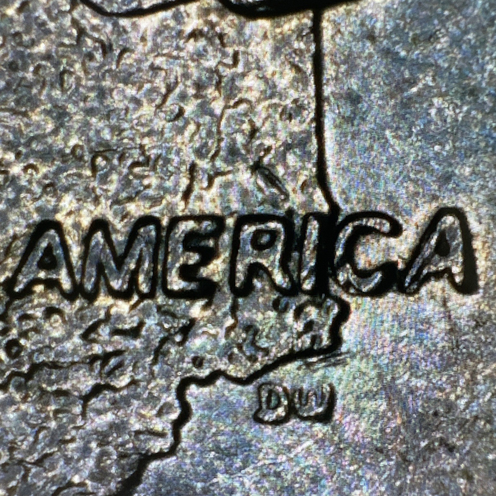2002-P Indiana State Quarter Error. Die Break, DDR/DDO