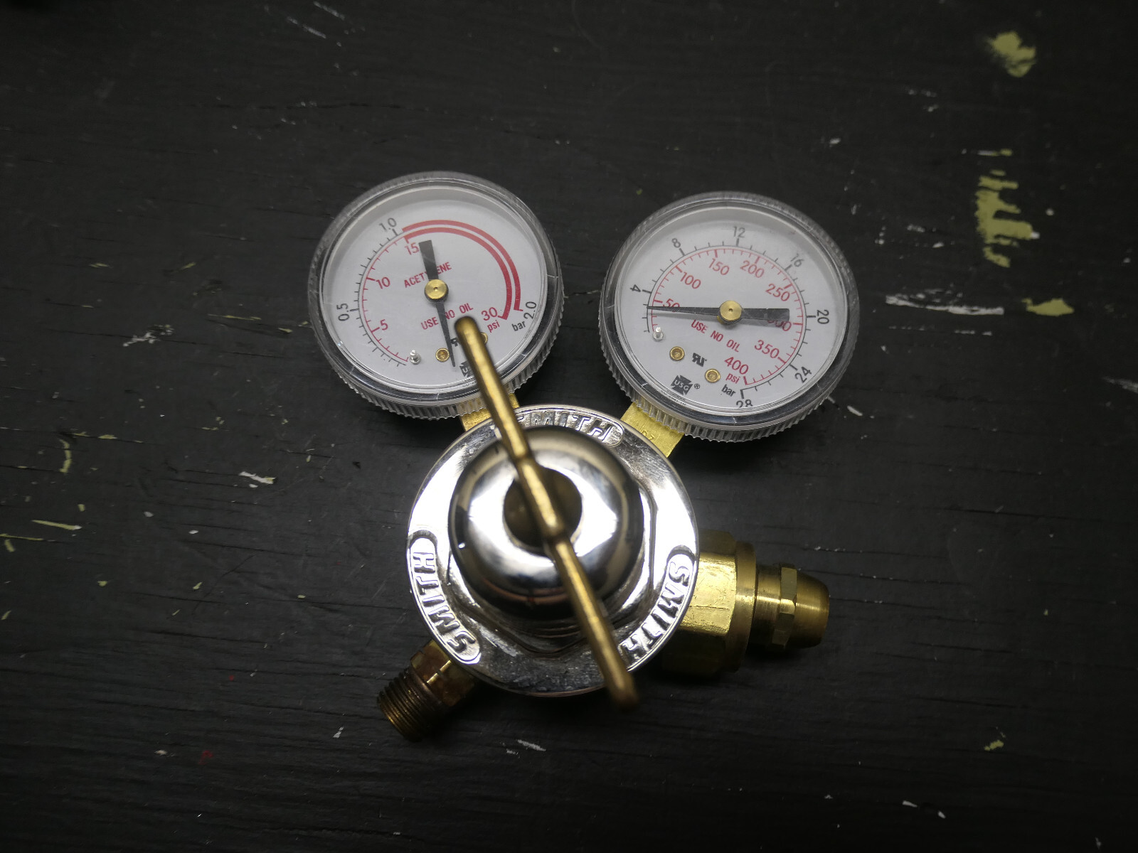 Miller Smith 30-15-520 Acetylene Medium Duty Regulator
