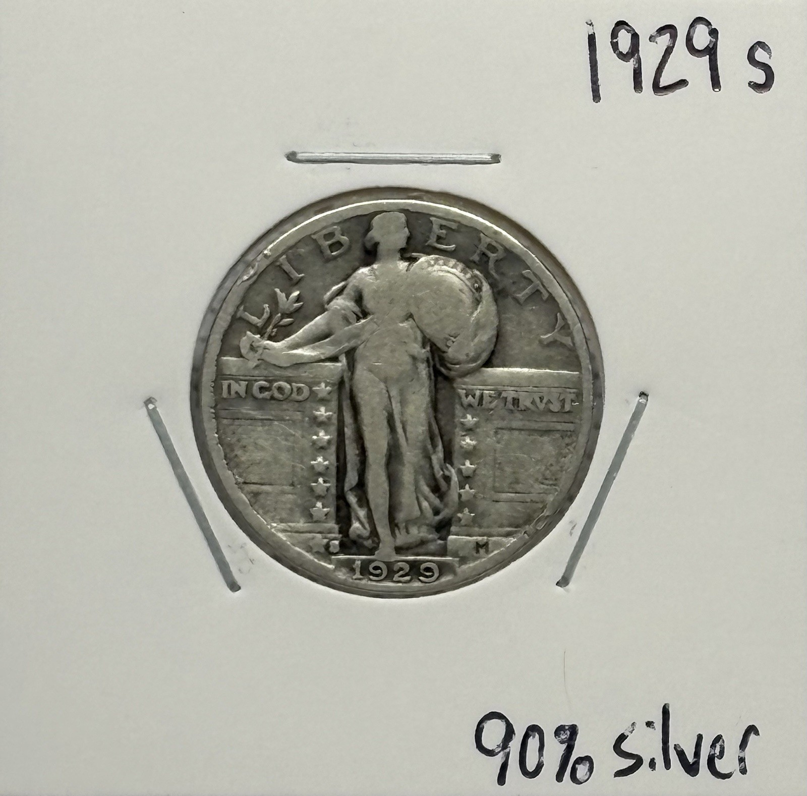 1929 S Standing Liberty Quarter, 90% Silver, Nice, Extremely Low Mintage! 🔥