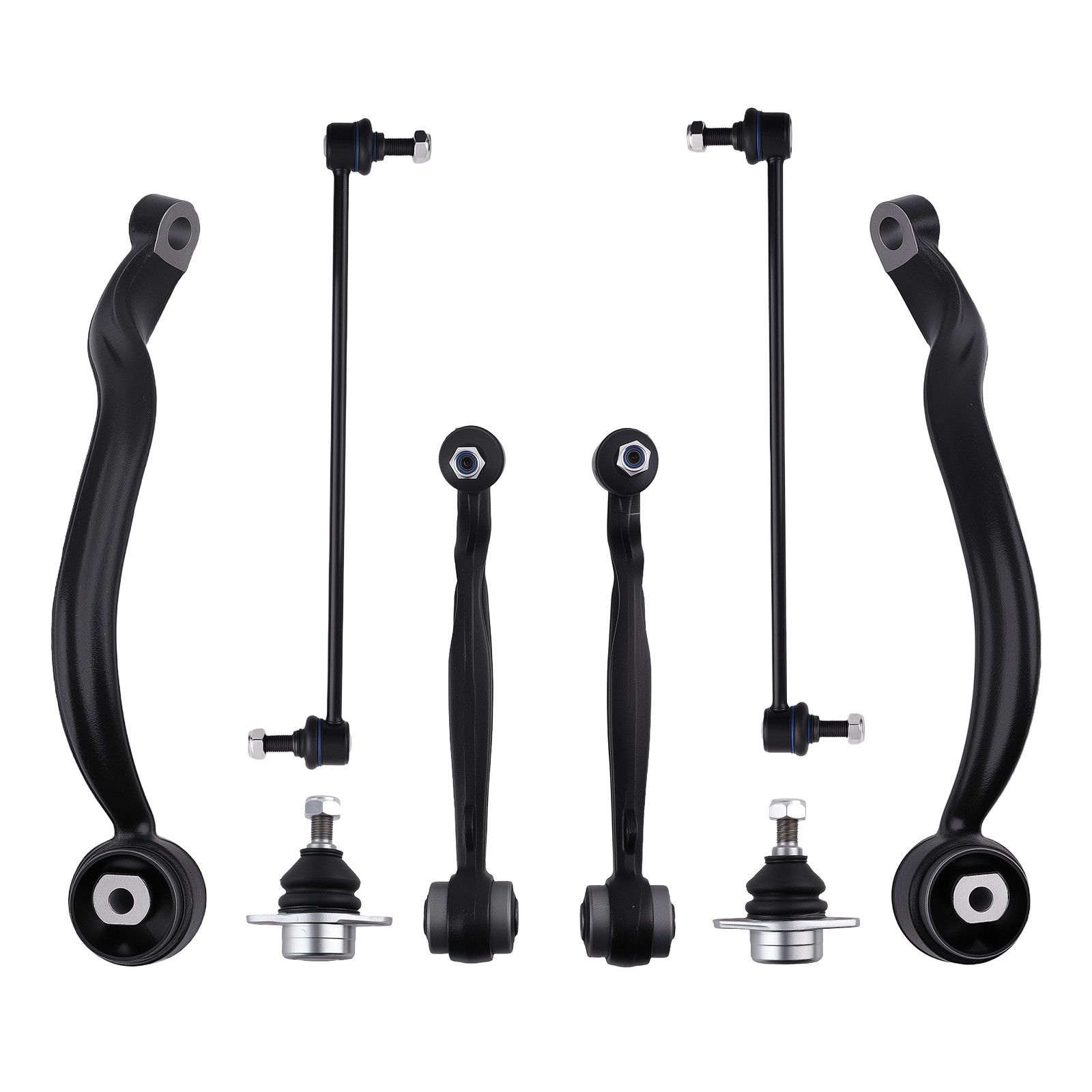 8pcs Front Upper Lower Control Arm Sway Bar for Land Rover Range Rover 2003-2012