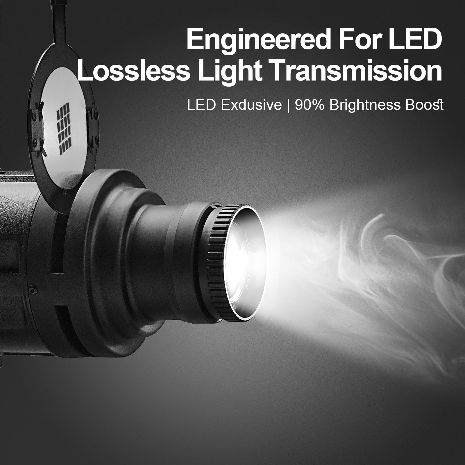 WELLMAKING S-80LED Bowens Mount Optical Snoot Designed Exclusively for Black