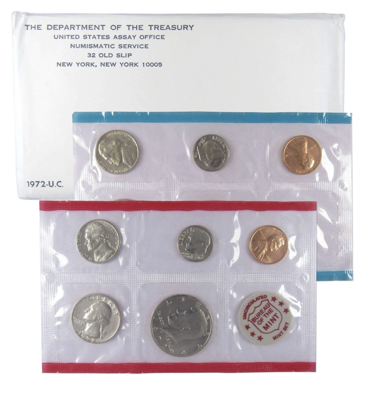1972 Uncirculated Coin Set U.S Mint Original Government Packaging OGP