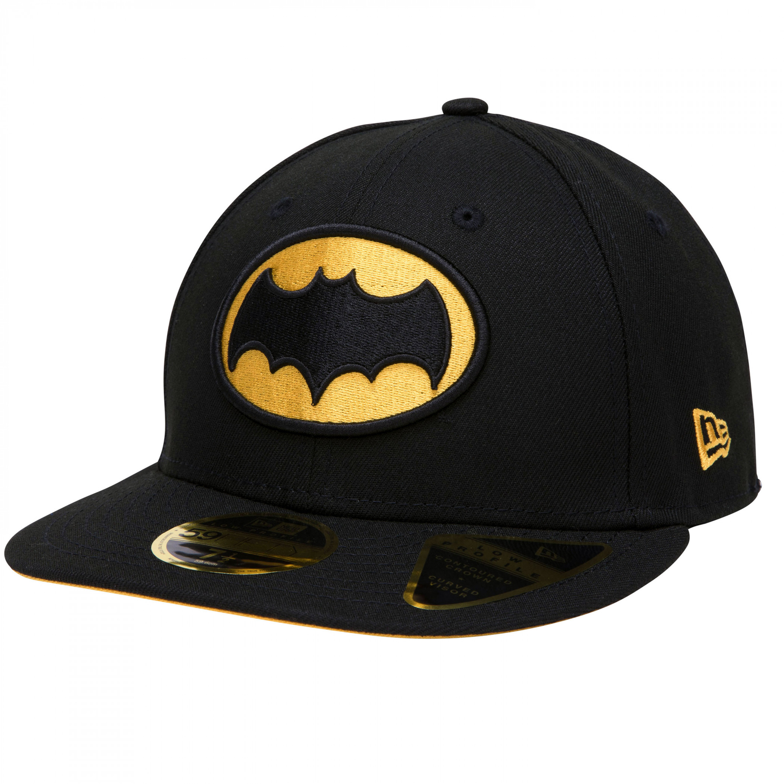 Batman Adam West Logo Low Profile New Era 59Fifty Fitted Hat Black