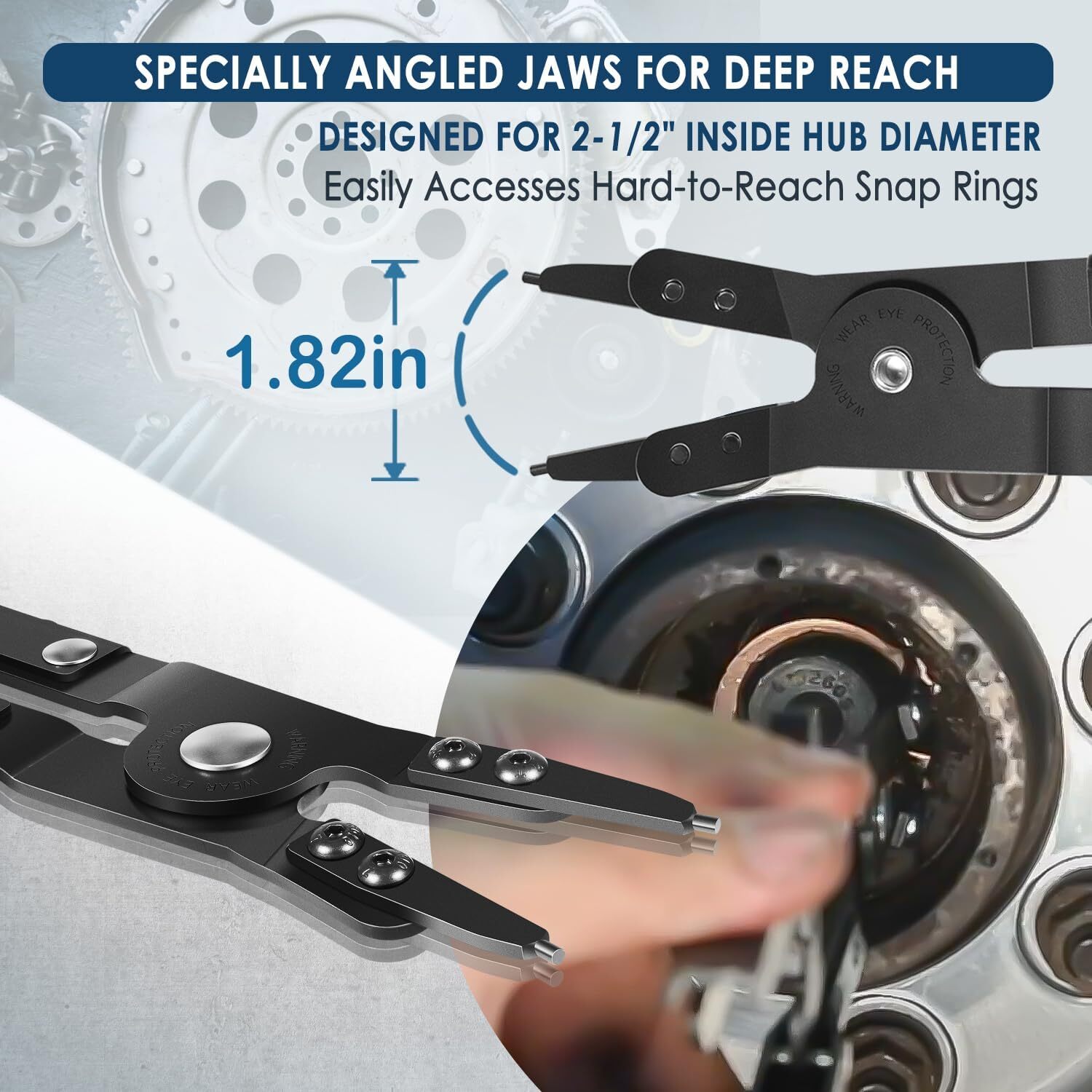 For Ford Super Duty #38700 Spindle Large Snap Ring,Retaining Ring Pliers