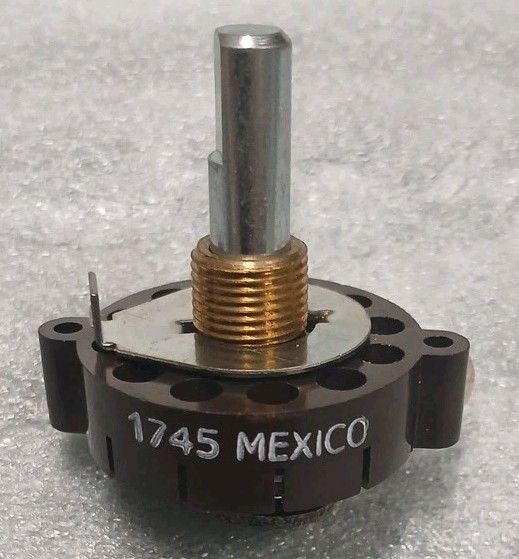 Ohmite 711-3E Rotary Switch 7 Amps 125V