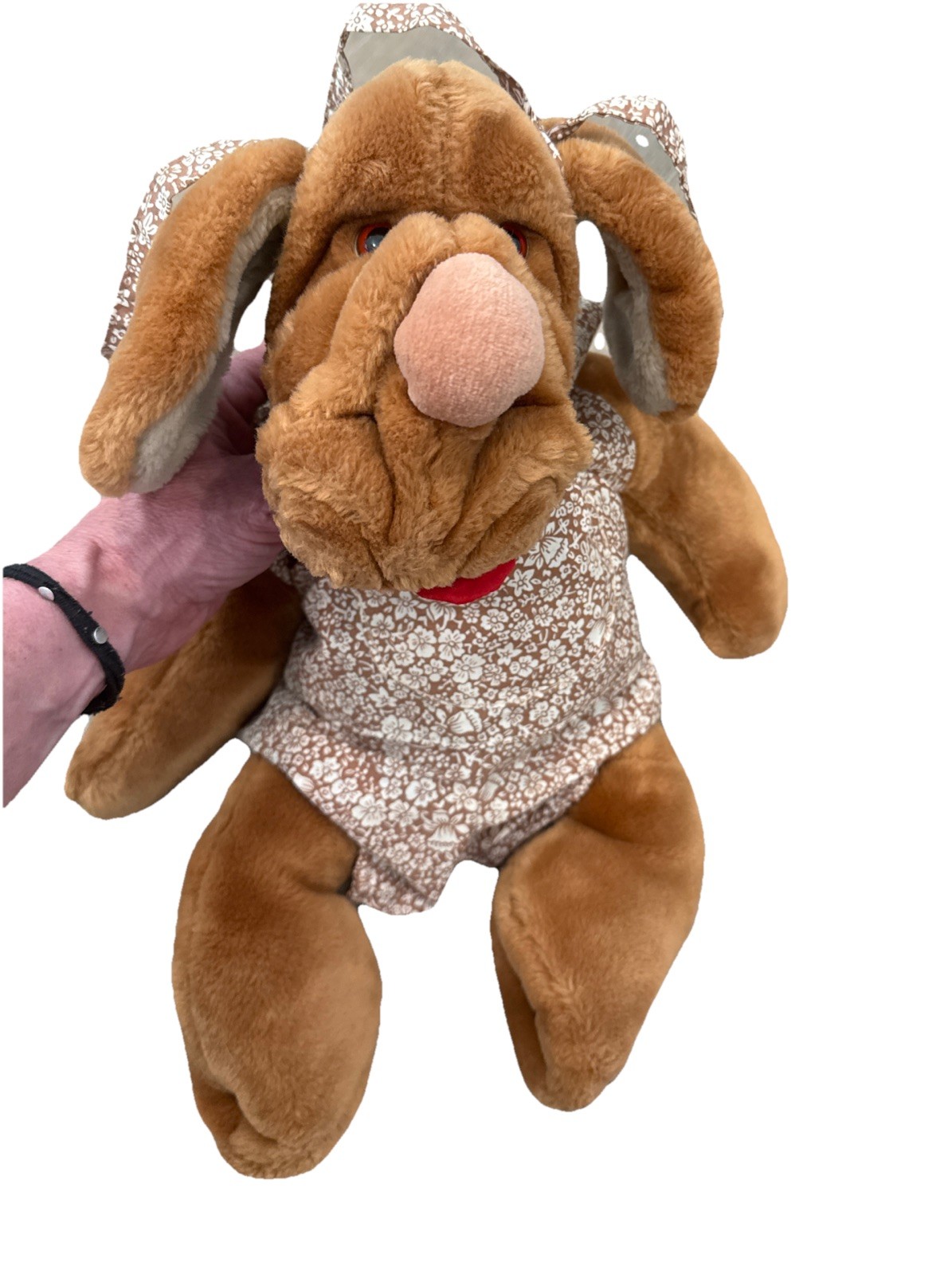 1981 Ganz Bros Wrinkles Plush Hand Puppet Name Tag
