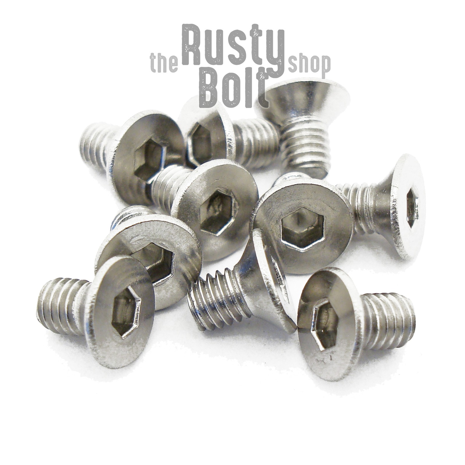 M3 x 5mm, Socket Flat Head Screws, A2 304 18-8, Stainless Steel, Countersunk