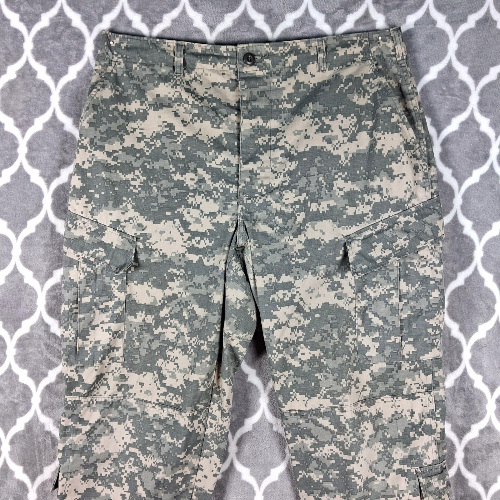US Army Combat Uniform ACU Trousers Large Long Digicam Cargo Military