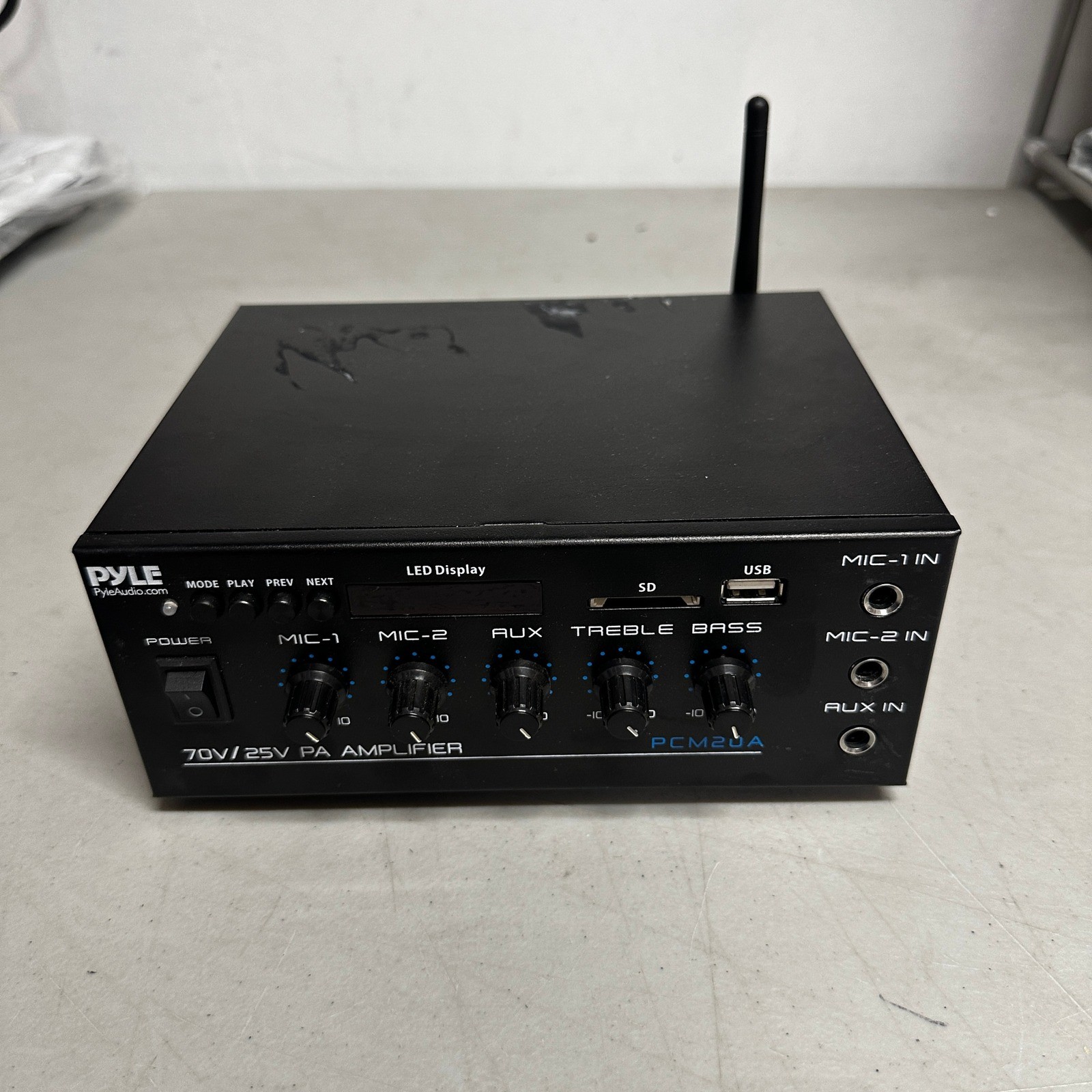 Pyle PCM20A Compact Mini Home Power Amplifier - 40W Smart Small Audio Stereo Re