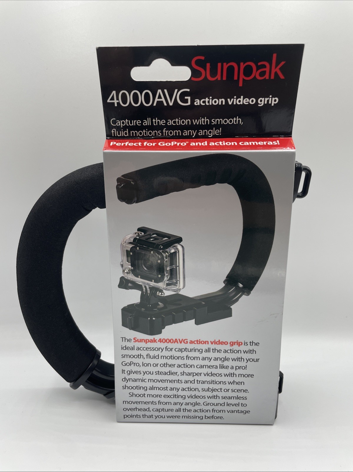Set of 2 Sunpak 4000AVG Action Video Grip Fits GoPro and Other Action Cameras