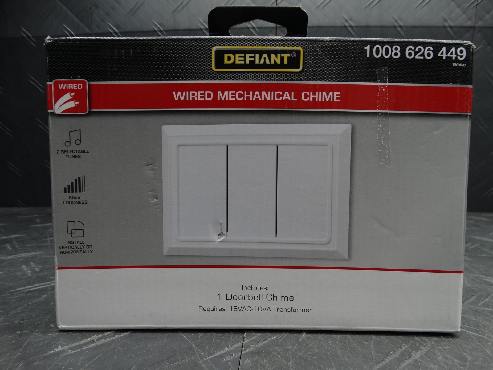 Defiant Wired Doorbell Chime, White 1008626449