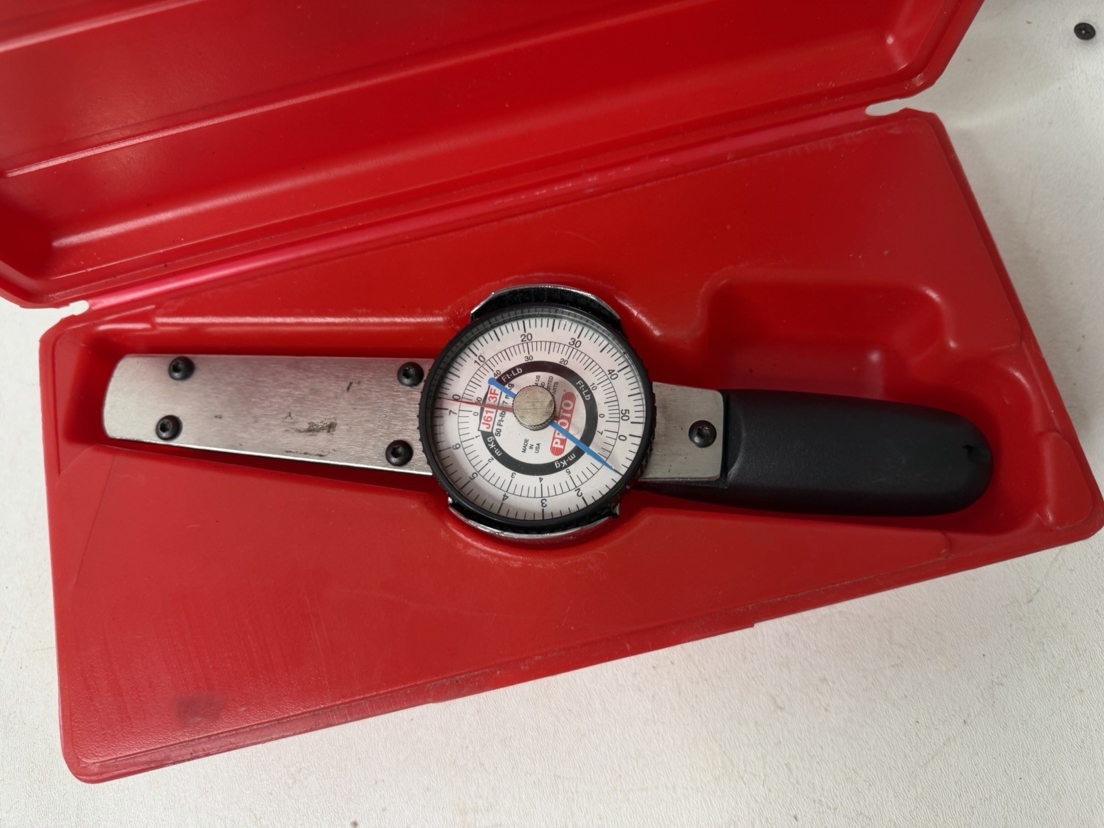 Proto J6113F 0-50 FT-LB dial torque wrench