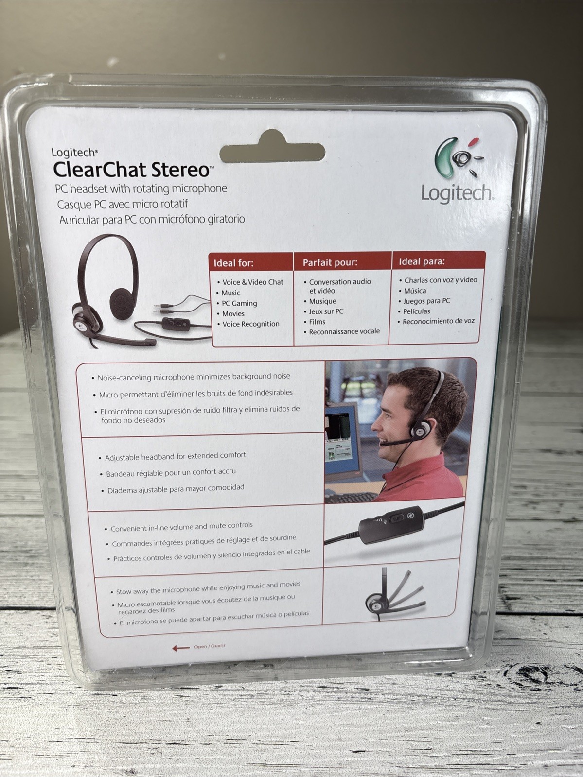 Logitech ClearChat Stereo Black Headband Headsets