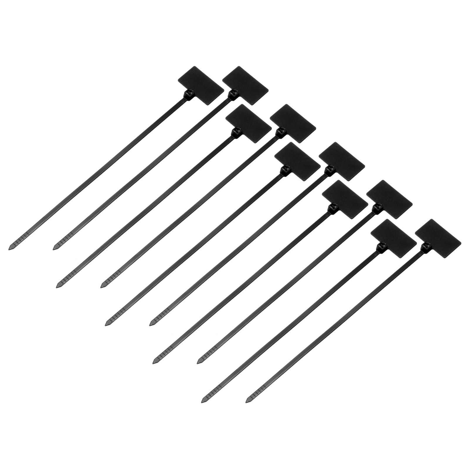 500pcs Marker Cable Zip Ties 6 Inch Self-Locking Labels Zip Tie Wraps, Black